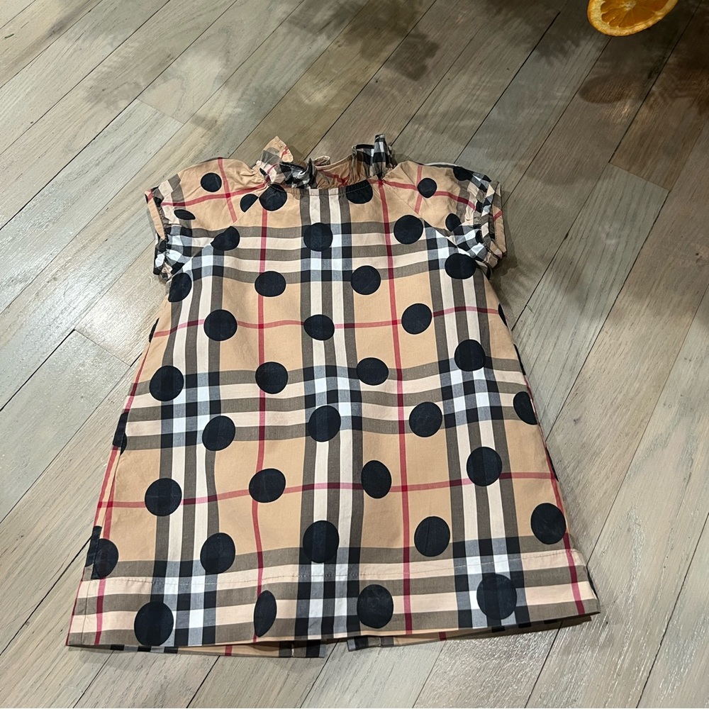 Burberry black dots baby girl dress